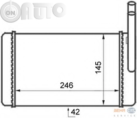 Schimbator caldura -  incalzire habitaclu 