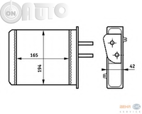 Schimbator caldura -  incalzire habitaclu 