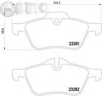 Set placute frana - frana disc 