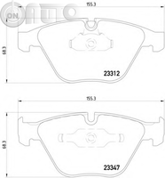 Set placute frana - frana disc 