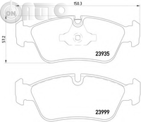 Set placute frana - frana disc 