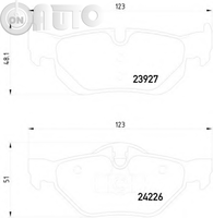Set placute frana - frana disc 