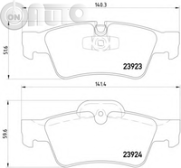 Set placute frana - frana disc 