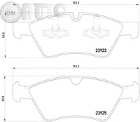 Set placute frana - frana disc 