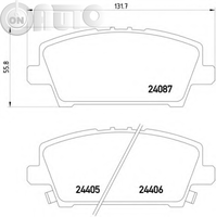 Set placute frana - frana disc 