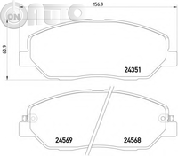 Set placute frana - frana disc 