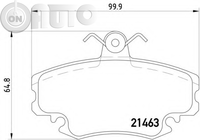 Set placute frana - frana disc 