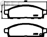 Set placute frana - frana disc 