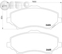 Set placute frana - frana disc 