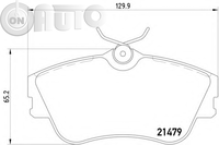 Set placute frana - frana disc 