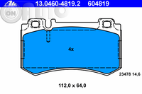 Set placute frana - frana disc 