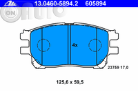 Set placute frana - frana disc 