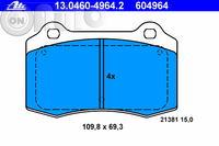 Set placute frana - frana disc 
