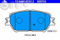 Set placute frana - frana disc 