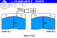 Set placute frana - frana disc 