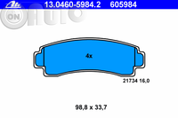 Set placute frana - frana disc 