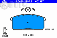 Set placute frana - frana disc 