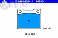 Set placute frana - frana disc 