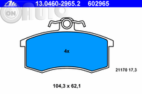 Set placute frana - frana disc 