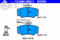 Set placute frana - frana disc 