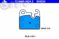 Set placute frana - frana disc 