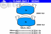 Set placute frana - frana disc 