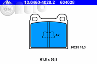Set placute frana - frana disc 