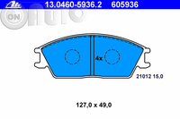 Set placute frana - frana disc 