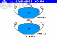 Set placute frana - frana disc 