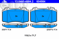 Set placute frana - frana disc 