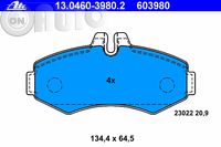 Set placute frana - frana disc 