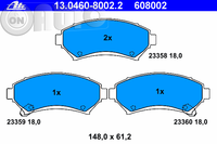 Set placute frana - frana disc 