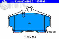 Set placute frana - frana disc 