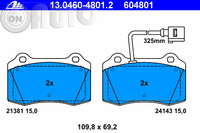 Set placute frana - frana disc 