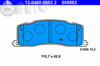 Set placute frana - frana disc 