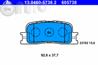 Set placute frana - frana disc 