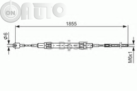 Cablu -  frana de parcare 