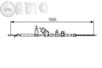 Cablu -  frana de parcare 
