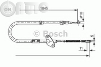 Cablu -  frana de parcare 