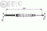 Cablu -  frana de parcare 