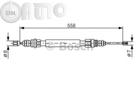 Cablu -  frana de parcare 