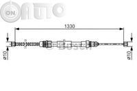 Cablu -  frana de parcare 