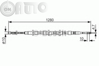 Cablu -  frana de parcare 