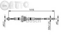 Cablu -  frana de parcare 
