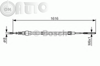 Cablu -  frana de parcare 
