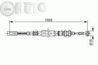 Cablu -  frana de parcare 