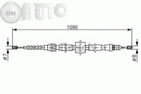 Cablu -  frana de parcare 
