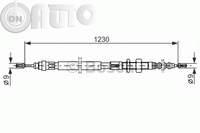 Cablu -  frana de parcare 