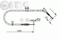 Cablu -  frana de parcare 