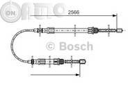 Cablu -  frana de parcare 